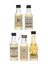 Assorted Single Malt Scotch Whisky Aberfeldy, Benriach, Deanston, Oban & Old Pulteney 5 x 5cl