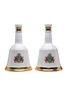 Bell's Ceramic Decanters Queen's 60th Birthday & Royal Wedding 1986 2 x 75cl / 43%