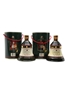 Bell's Ceramic Decanters Christmas 1989 & 1990 2 x 75cl / 43%