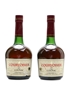 Courvoisier 3 Star Luxe Bottled 1990s 2 x 68cl / 40%