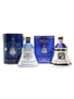 Bell's Ceramic Decanters Golden Wedding & 90th Birthday 70cl & 75cl