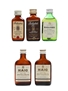 Ballantine's, Black & White and Haig Bottled 1960s-1970s 5 x 3cl-4cl