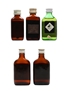 Ballantine's, Black & White and Haig Bottled 1960s-1970s 5 x 3cl-4cl