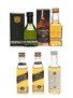 Cutty Sark, Dewar's, Johnnie Walker & Strathconon 12 Year Old 5 x 5cl