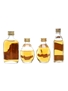 Brown Label, Dimple & Johnnie Walker Red Label Bottled 1970s 4 x 5cl / 40%