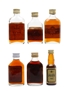 Assorted Rum Bottled 1970s & 1980s 6 x 3cl-5cl