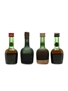 Courvoisier 3 Star Luxe, Napoleon & VSOP Bottled 1970s-1980s 4 x 3cl / 40%