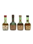 Courvoisier 3 Star Luxe, Napoleon & VSOP Bottled 1970s-1980s 4 x 3cl / 40%