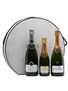 3 x Assorted Champagne & Krug Hat Box 37.5cl & 75cl 