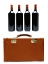 Chateau Pichon Baron Longueville 2001, 2002, 2003 & 2004 Alexandre Mareuil Mini Vertical Leather Case 4 x 75cl