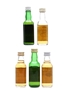 Assorted Blended Scotch Whisky Bottled 1970s 5 x 5cl / 40%