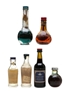 Assorted Liqueurs Cusenier, Marie Brizard, Peter Heering, Unicum 6 x 2.6cl-5cl