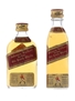 Johnnie Walker Red Label Bottled 1960s 2 x 5cl / 43%