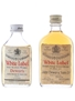 Dewar's White Label Bottled 1960s & 1970s 2 x 5cl