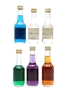 Bols Liqueurs Blue Curacao, Coconut, Creme De Cacao, Green Curacao, Parfait Amour & Peach Brandy 6 x 3.5cl-5cl