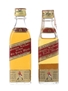 Johnnie Walker Red Label Bottled 1960s-1970s 4.7cl & 5cl