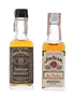 Jack Daniel's & Jim Beam Bottled 1960s-1970s 2 x 5cl