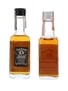 Jack Daniel's & Jim Beam Bottled 1960s-1970s 2 x 5cl