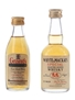 Grant's & Whyte & Mackays Bottled 1960s-1970s 2 x 5cl / 40%