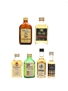 Assorted Blended Scotch Whisky Abbot's Choice, Clan Blend, Mackinlay's, Pinwinnie, Pipers & Seagram's 6 x 3-5cl