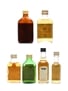 Assorted Blended Scotch Whisky Abbot's Choice, Clan Blend, Mackinlay's, Pinwinnie, Pipers & Seagram's 6 x 3-5cl