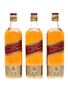 Johnnie Walker Red Label Bottled 1970s 3 x 75cl