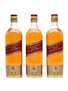 Johnnie Walker Red Label Bottled 1970s 3 x 75cl