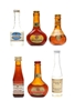 Cusenier Liqueurs Anisette, Apricot Brandy, Orange Curacao, Kirsch Pur, Peach Brandy 6 x 3cl