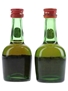 Courvoisier 3 Star Luxe Bottled 1970s-1980s 2 x 3cl / 40%