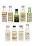 Assorted Single Malt Whisky Bottled 1980s 9 x 5cl