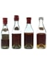 Assorted 3 Star Cognac Bottled 1950s - Bisquit, Normandin, Otard & Rouyer Guillet 4 x 3cl-5cl / 40%