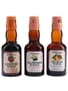 Whiteway's Cherry, Damson & Peach Wine Bottled 1960s-1970s 3 x 5cl