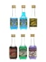 Bols Liqueurs Apricot, Creme De Bananes, Blue Curacao, Creme De Cacao & Parfait Amour 5 x 3.5cl