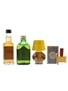 Assorted Whisk(e)y Clan Gordon, Jack Daniel's, Jameson, Matches 4 x 1cl-5cl