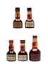 Grand Marnier Bottled 1970s-1980s 5 x 2.5cl-5cl