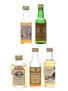 Assorted Scotch Whisky Bottled 1980s 5 x 5cl