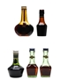 Assorted Liqueur Bottled 1950s-1960s - Cherry Heering, Cusenier, Marie Brizard 5 x 3cl-5cl