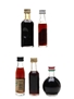 Assorted Bitter Liqueurs Aperitif, Fernettchen, Fernet-Branca, Ramazzotti & Unicum 5 x 2-5.5cl