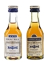 Martell 3 Star Bottled 1970s 2 x 5cl / 40%