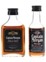 Captain Morgan Black Label Bottled 1970s & 1980s 2 x 5cl / 40%