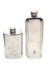 Glen Grant & Isle Of Jura Hip Flasks English Pewter 