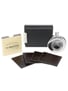 Balvenie Hipflask & Coasters Stainless Steel & Leather 