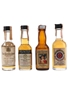 Woodstock, Guckenheimer, Hunter & Lord Calvert Bottled 1960s & 1980s 4 x 4.7cl
