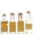 Hiram Waker's & Lauder's Blends Bottled 1970s-1980s 4 x 4.7cl-5cl