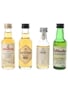 Assorted Highland Single Malt Scotch Whisky Edradour, Glen Deveron, Oban & Tullibardine 4 x 5cl