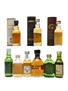 Assorted Single Malt Scotch Whisky inc HP 12yo 1980s 9 x Miniatures