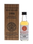 Macallan 1998 Bottled 2019 - 9th Annual Meeting Of Guangdong Minibottle Club 5cl / 43%