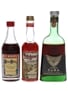 Vlahov Liqueurs Bottled 1960s 3 x 3cl-4cl