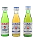 Pernod Fils & Ricard Bottled 1970s & 1980s 3 x 2.3cl-2.8cl