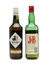 Black & White & J & B Bottled 1960s & 1980s 75cl